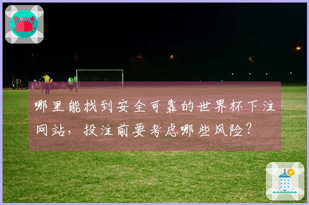 哪里能找到安全可靠的世界杯下注网站，投注前要考虑哪些风险？